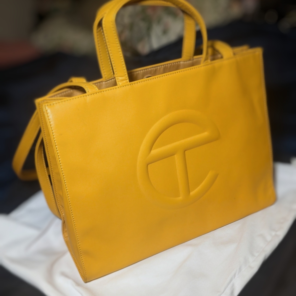 Telfar Yellow Shopping Bag